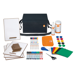 Kit De Accesorios Nobo Para Pizarras ( Incluye:10 Rotuladores Para Pizarra, 10 Imanes Surtidos De 38 Mm Para Pizarra, Cuadrados Magnéticos Surtidos Para Escribir, 10 M De Cinta Cuadriculada Autoadhesiva Negra De 3 Mm, Paquete De 100 Toallitas Limpiadoras, Precio: 145.50000014. SKU: B14G53AE6T