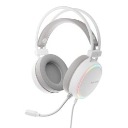 GENESIS NSG-2308 Neon 613 G2 Auriculares Gaming de Diadema Alámbricos con Micrófono, USB y Jack 3.5mm, 50mm, RGB, Blanco