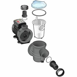 POOLMAX TP120 Bomba de Piscina con Prefiltro 1.2 CV (0.9 KW) Flujo 18000 l/h - Conexiones D.38/50 mm