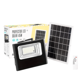 BX3 LIGHT Proyector LED Solar 45W 6500K con Control Remoto, Panel 6V/6W, Batería 3.2V/3000mAh, IP65, Autónomo para Exteriores - Modelo BX3-SOLARFL-45W-01 Precio: 24.50000014. SKU: B13KHXXS5W