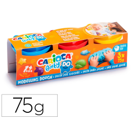 Carioca Baby Dough Pasta de modelar bote 75 g set de 3 colores surtidos Precio: 3.50000002. SKU: B14ZSZWH6C