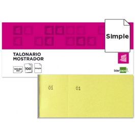 Liderpapel Talonario Mostrador tl01 Amarillo Original 60x145 mm Precio: 11.79000042. SKU: B13SHTS99X