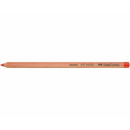 Faber-Castell 112218 Lápiz de Color Pastel Pitt Farbstift Rojo Dureza Media Fácil de Afilar Sin Ácido PEFC