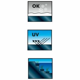 Ubbink Cubierta de Piscina PVC 0.5mm - 4x3m Lona Resistente para Estanque de Jardín Duradera y Ecológica