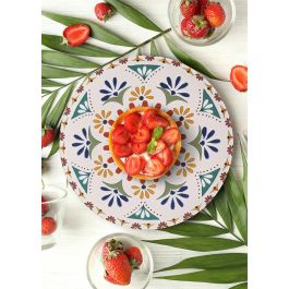 Plato Llano 26 cm Coimbra Monaco Brillo - Santa Clara, Stoneware, Lavavajillas y Microondas (6 Unidades) Plato Llano 26 cm Coimbra Monaco Brillo - Santa Clara, Stoneware, Lavavajillas y Microondas (6 Unidades)