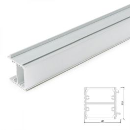 Greenice Perfil Aluminio para Tiras LED con Difusor Opal - 1 Metro - Empotrable Simple o Doble Tira Precio: 8.49999953. SKU: B1FJJBWPCR