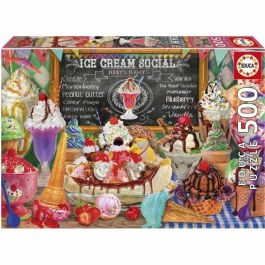 EDUCA EDU1748018717282 Puzzle Heladería 500 piezas, 48x34 cm, para mayores de 10 años