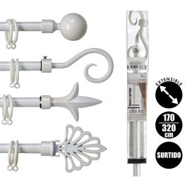Barra Cortina Blanca Giftdecor 170-320 cm, Hierro, Diámetro 2 cm (8 Unidades) Barra Cortina Blanca Giftdecor 170-320 cm, Hierro, Diámetro 2 cm (8 Unidades)
