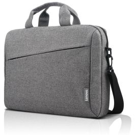Lenovo T210 Funda Casual Toploader para Portátiles de hasta 15.6", Gris, Tejido Resistente al Agua y Correa para Equipaje