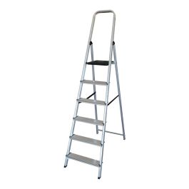 Escalera domestica aluminio 6 peldaños Precio: 63.9500004. SKU: S7904812