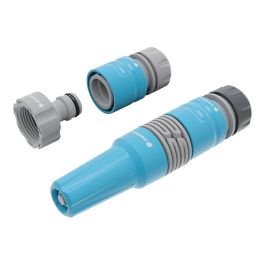 Cellfast Set lanza y conectores ideal de 5/8", conector a grifo 3/4", rápido y aqua stop para mangueras 12,5 y 15 mm