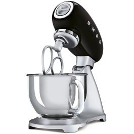 SMEG Robot de cocina 50s Style SMF02BLEU, Batidora Amasadora Multifunción, Negro