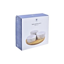 Tabla Aperitivo Tropical DKD Home Decor Verde Blanco 18 x 1 x 18 cm Set de 4 Tabla Aperitivo Tropical DKD Home Decor Verde Blanco 18 x 1 x 18 cm Set de 4