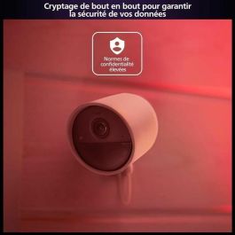 Philips Hue Kit de Inicio Seguro con Cámara con Cable, 2 Sensores de Contacto, 2 Bombillas Conectadas y 1 Puente
