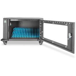 Digitus Armario de Carga Móvil para 16 Tablets hasta 13 Pulgadas, USB-A