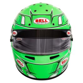 Bell BL1311115 Casco KC7 CMR Juvenil Karting Ligero Fibra Carbono Antivaho DSAF Ventilado Snell-FIA CMR-2016 Verde Talla 58