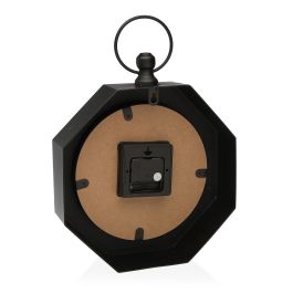 Reloj de Pared Negro VERSA 8x38.5 cm Metal (2 Unidades) Reloj de Pared Negro VERSA 8x38.5 cm Metal (2 Unidades)
