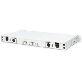 Digitus Caja Empalme Fibra Óptica LWL 1HE 12x SC DX OS2 Gris Acero para Redes de Telecomunicaciones