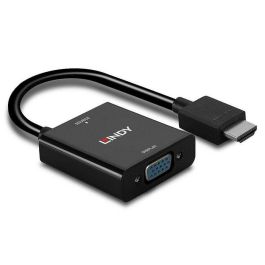 Lindy Convertidor Adaptador HDMI a VGA 1080p / 1920x1200 para Conectar PC, Portátiles y Proyectores Compacto
