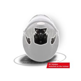 Bell BL5204C68 Casco RS7 Carbon Hans FIA8859-SA2020 Ultraligero Diseño HP7 Visera Antivaho DSAF Interior Tan Talla 59