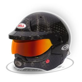 Bell BL5245357 Casco Mag-10 Rally Carbon Abierto Hans FIA8859-SA2020 Ultraligero Compuesto de Carbono Interior Naranja Talla 60