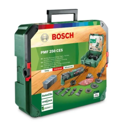 Bosch Herramienta multifunción PMF 250 CE + 20 Accesorios - Sistema AutoClic, Motor 250W, Electrónica Constante, 6 Velocidades