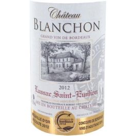 Château Blanchon 2012 Lussac Saint Emilion - Vino de Burdeos