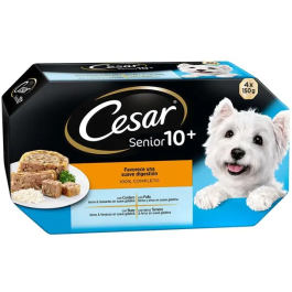 Cesar Multipack Senior Comida para Perros con Carne en Trozos y Salsa, Solo Ingredientes Naturales, Caja 6x4x150 gr Precio: 37.4999999. SKU: B1FGHATXMC