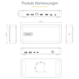 StarTech USB4 DOCKING STATION DUAL 4K - USB-C 40Gbps, Doble HDMI 4K 60Hz, 100W PD, 6x USB
