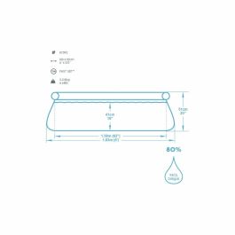 Bestway Piscina Hinchable Adulto Aro 183x51 cm Jardin 57392