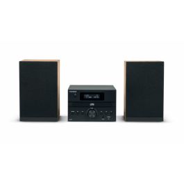 Thomson THO3499550389999 Microcadena Bluetooth, Radio CD MP3 USB DAB, Madera y Negro