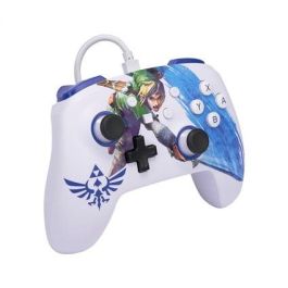 Power A 1526548-01 Mando con Cable Mejorado para Nintendo Switch - Diseño Legend of Zelda Master Sword Attack