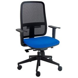 Unisit silla blaze giratoria sincro c/ruedas (brazos opcionales) respaldo malla negro y asiento acolchado azul Precio: 211.68999973. SKU: B1AKMBZMKQ