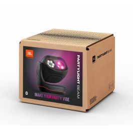 JBL PartyLight Beam - Proyector de Efectos de Luz LED RGB Bluetooth Negro con Micrófono Incorporado