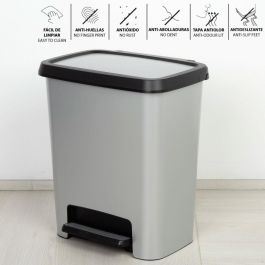 Cubo de basura Curver Gris Plástico 25 L (5 Unidades) Cubo de basura Curver Gris Plástico 25 L (5 Unidades)