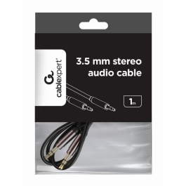 GEMBIRD CCAP-444-1M Cable de Audio 3.5mm Macho a Macho, 1 Metro, Negro Precio: 5.50000055. SKU: B15KXG7WEA