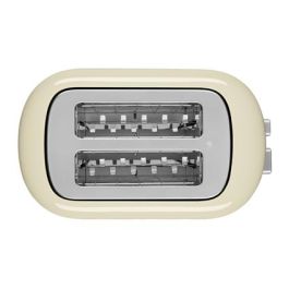 Kitchenaid Tostadora Metálica 2 Ranuras Extraanchas, Control de Tueste, 7 Niveles, Color Crema Kitchenaid Tostadora Metálica 2 Ranuras Extraanchas, Control de Tueste, 7 Niveles, Color Crema
