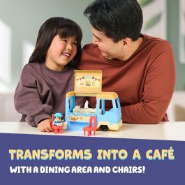 Moose 18919 Food Truck de Bluey con figura de Bluey y accesorios de comida para niños +3 años