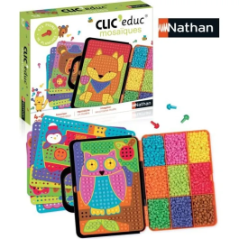 Nathan Clic'Educ Mosaicos para Colorear y Crear Juego Educativo Manipulación Fina Imaginación Colores A Partir de 4 Años Precio: 37.6899996. SKU: S7144638