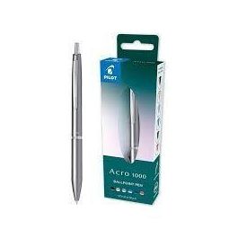 Pilot Bolígrafo ACRO 1000 Tinta Gel Retráctil Punta 1 mm Gris