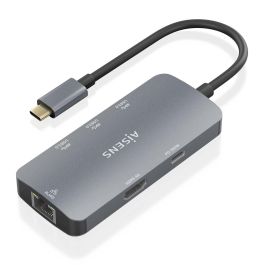 AISENS - USB-C DOCK 6 EN 1, USB-C A 1xHDMI, 1xRJ45, 3xUSB-A, 1xUSB-C PD, GRIS, 15CM Precio: 17.5000001. SKU: B14YM8PT5T