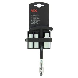 Aeg Llave Bujías Articulada con Rótula y 3 Manguitos 16-18-21mm Mango T Antideslizante Acero Inoxidable