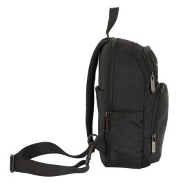Safta Mini Mochila 1 Hombrera Tablet 11"+USB Business Black 18x34x12 cm