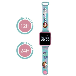 Lexibook LEX3380743108544 Gabby y la Casa Mágica Reloj LED conectado Pulsera ajustable