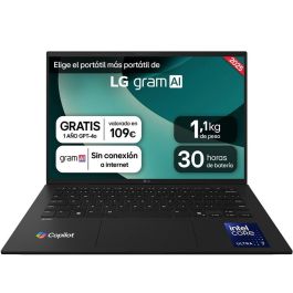 LG Portátil gram 14ZDD90T-G.AX88B 14" WUXGA Intel Core Ultra7 32GB RAM 1TB SSD Teclado Español Ultraligero 1.12kg Precio: 1329.79. SKU: B1DHXD7S2T
