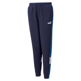 Pantalón Deportivo Infantil Puma Essential+ Colorblock Azul oscuro