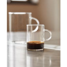 La Mediterranea Set 3 Tazas Boro Líneas 90 ml d:5cm h:6cm