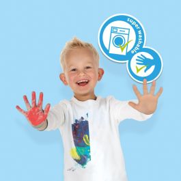 Ses Creative SES1710479942074 Mi Primero - Kit de Pintar con los Dedos de Dinosaurios - Incluye 10 cartas