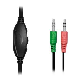 LogiLink Auriculares Diadema Estéreo con Micrófono HS0052 - Alámbrico, 3.5mm, para Oficina/Centro de Llamadas, Negro