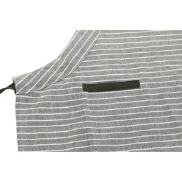DKD Home Decor Delantal Básico de Algodón a Rayas Verde y Blanco 70x85 cm Set de 2